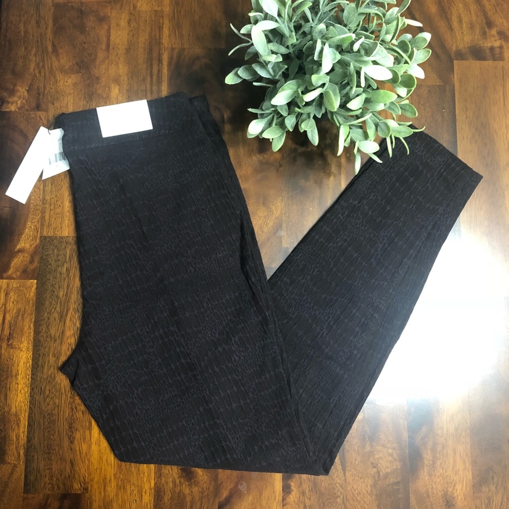Snake skin patterned pants